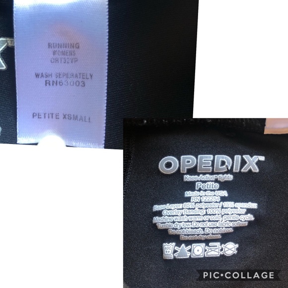 OPEDIX WOMEN BLACK KNEE-ACTION TIGHTS PETITE XS - Picture 7 of 7